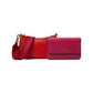 Double Up Color-Blocked Saffiano Leather Double Up Crossbody