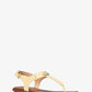 Logo Plate Leather Sandal