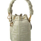 FENDI Mon Tresor Mini FF Canvas & Leather Bucket Bag