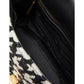 Evelyn Sequin Houndstooth Fabric Medium Convertible Shoulder Bag