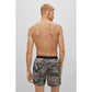 BOSS & NBA quick-drying swim shorts in camouflage-print recycled fabric