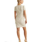 Puff-Sleeve Lace Cocktail Dress