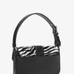 Colby Medium Zebra Print Calf Hair Shoulder Bag