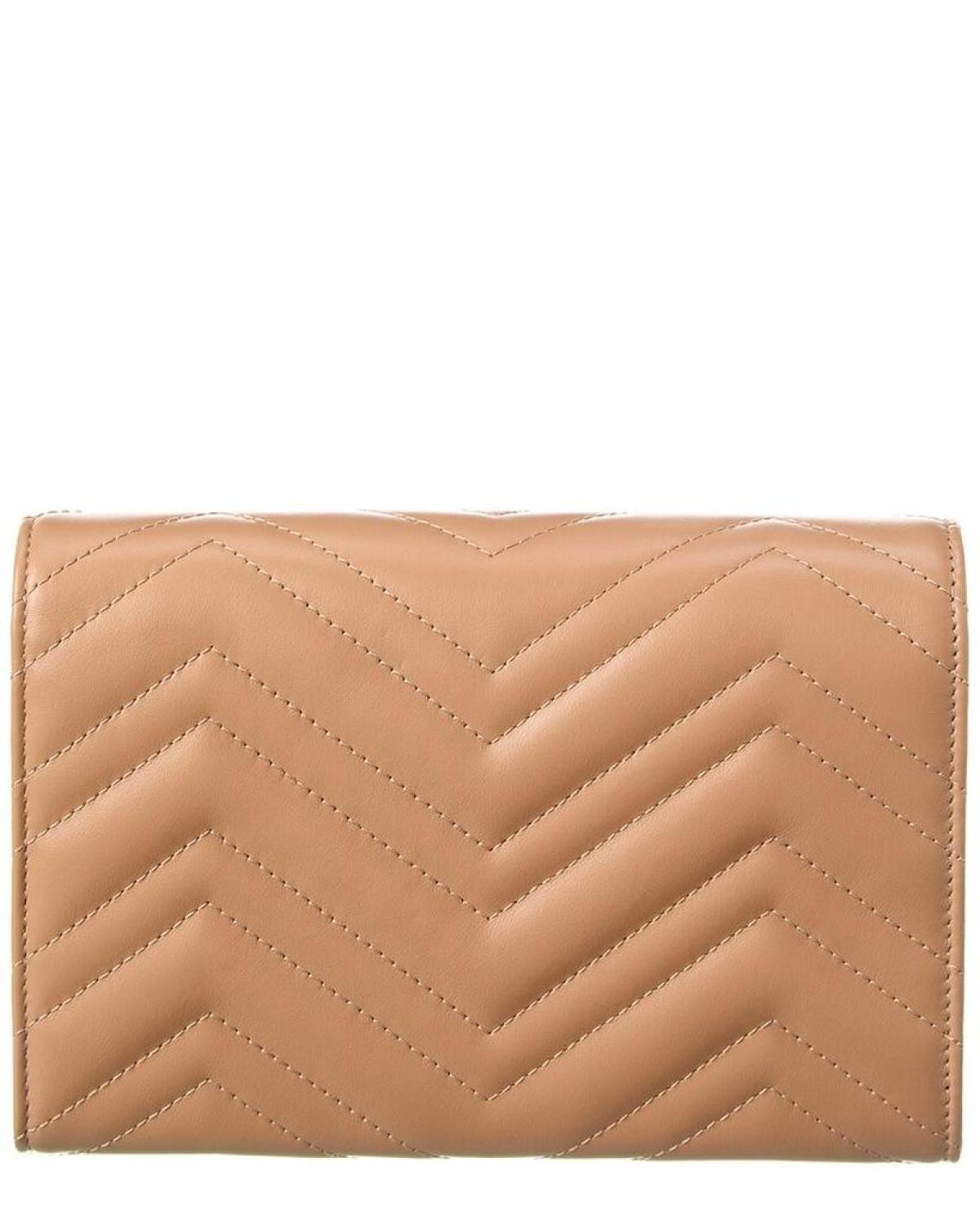 Gucci GG Marmont Matelassé Leather Wallet On Chain