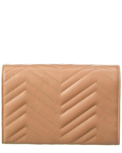 Gucci GG Marmont Matelassé Leather Wallet On Chain