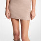 Double Faced Wool Melton Mini Skirt