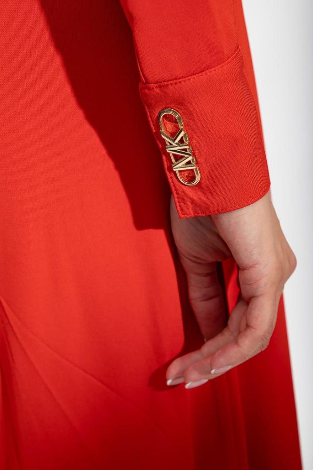 Michael Michael Kors Long Sleeved V-Neck Midi Dress Michael Michael Kors Long Sleeved V-Neck Midi Dress