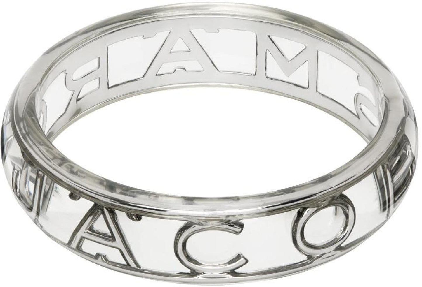 Silver 'The Monogram Bangle' Bracelet