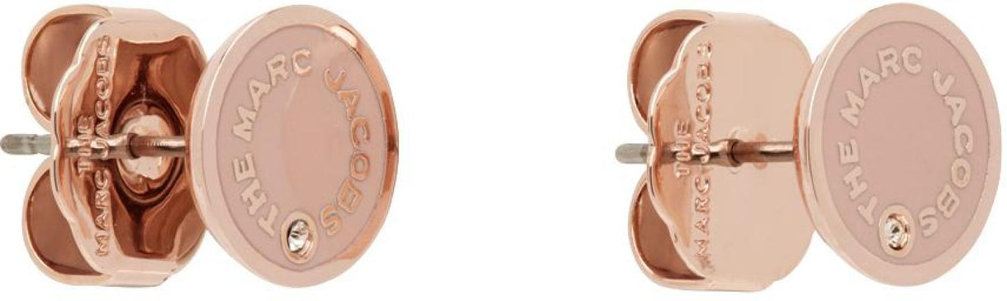 Rose Gold 'The Medallion Studs' Earrings