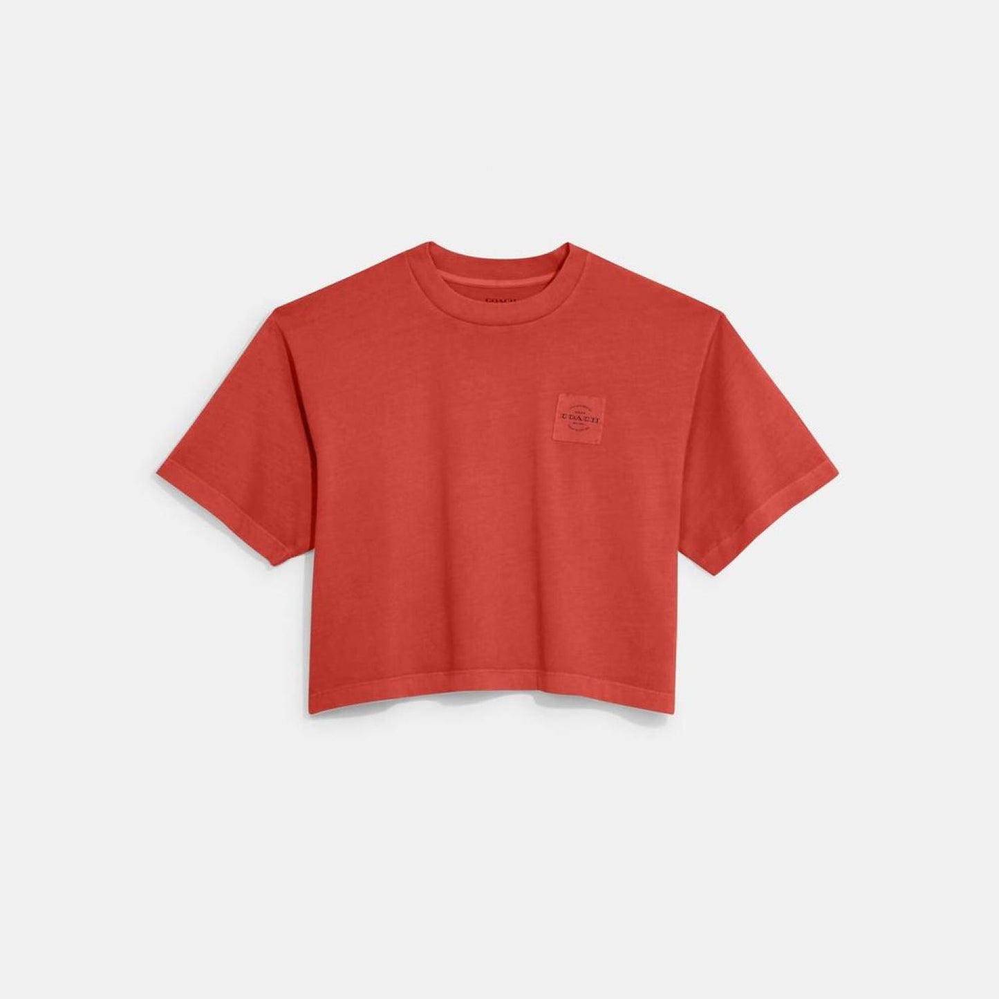 Coach Outlet Garment Dye Cropped T Shirt
