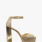 Porter Glitter Chain-Mesh Platform Sandal