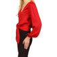 Animal Jacquard Crop Tie Top