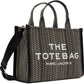 Beige & Black Small 'The Monogram Tote' Tote