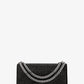 Christie Mini Crystal Embellished Suede Envelope Bag