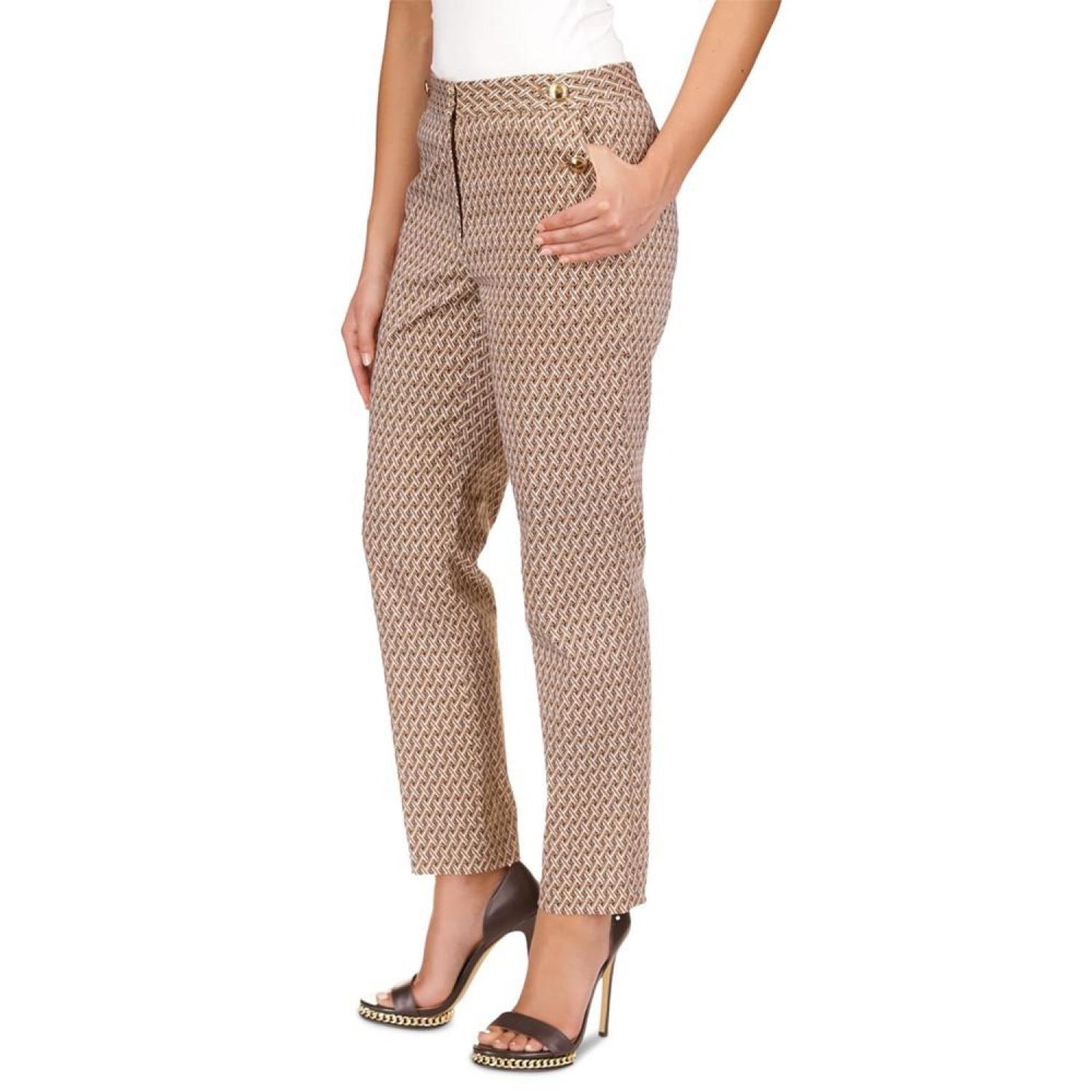 Women's Geo-Printed Cropped Sailor Pants