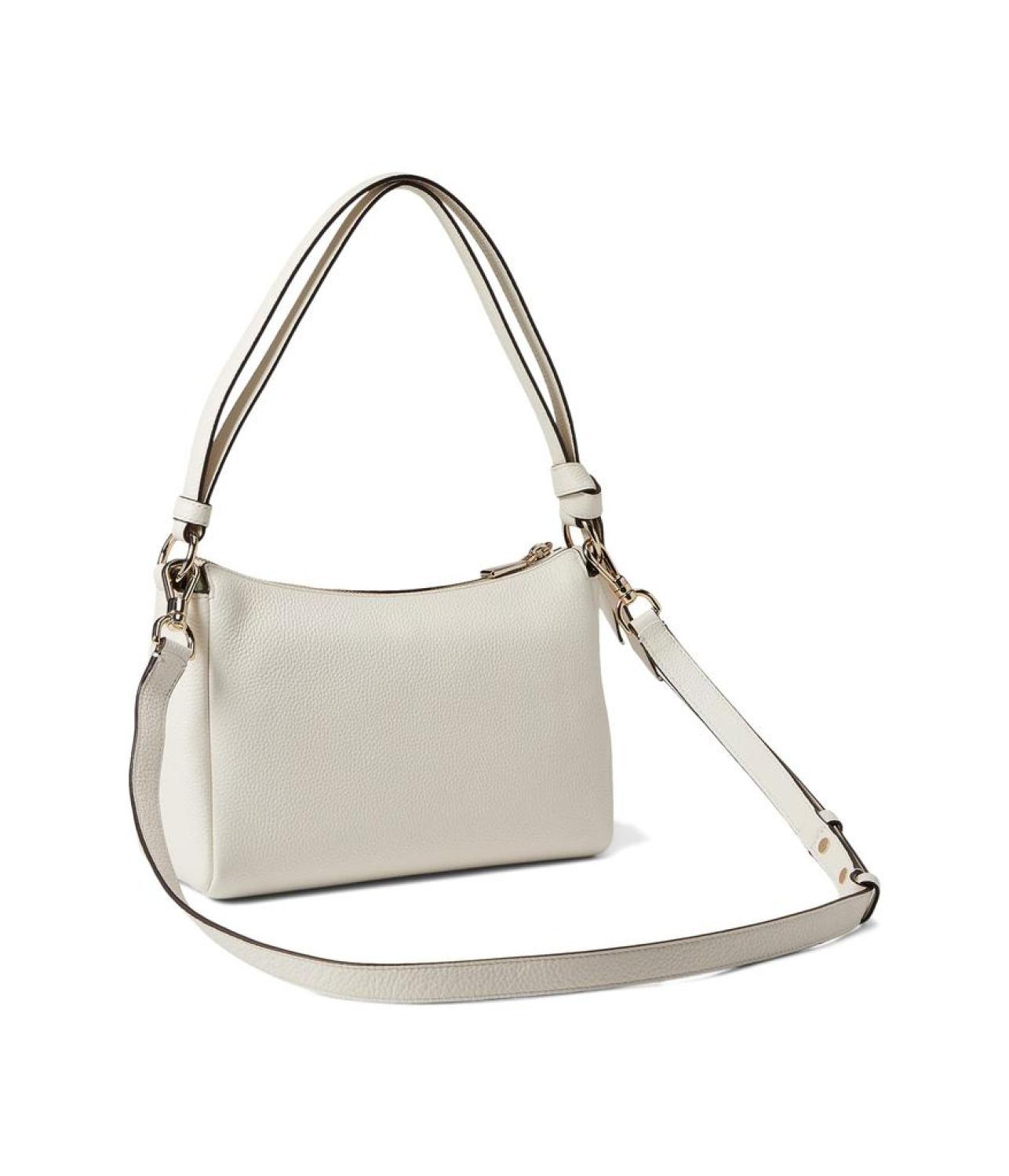 Kate Spade Knott Pebbled Leather Medium Shoulder Bag in White