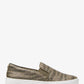 Keaton Animal Logo Print Leather Slip-On Sneaker