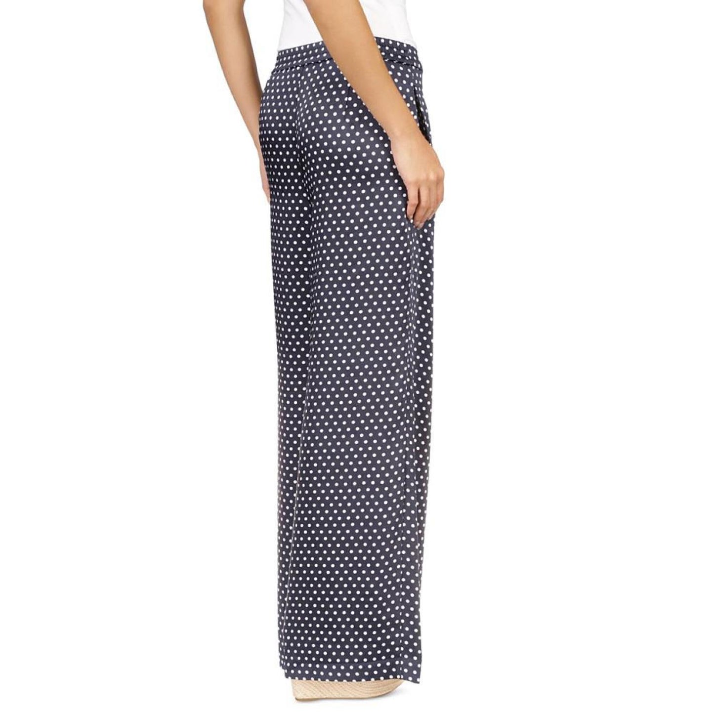Women's Dot-Print Wide-Leg Pants, Regular & Petite