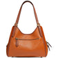 Lori Mixed Leather and Suede Shoulder Bag