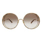 Round-Frame Metal Sunglasses