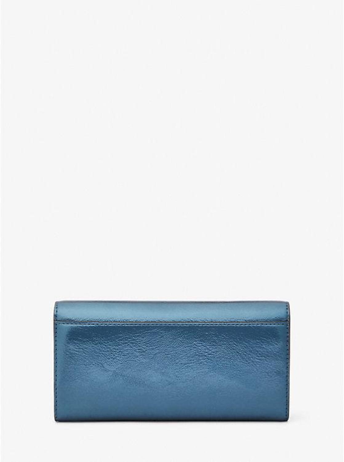 Jet Set Travel Large Metallic Envelope Wallet