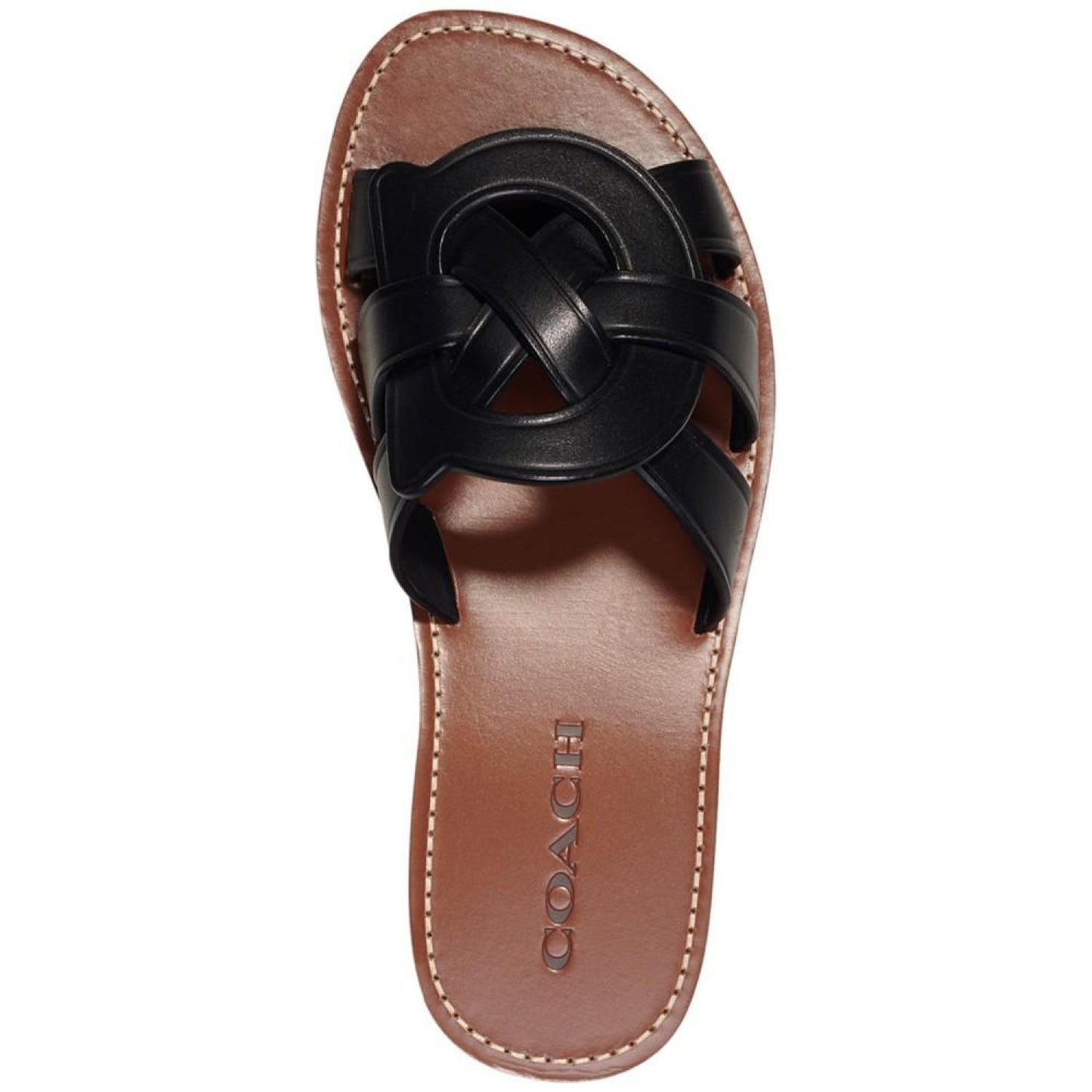 Issa "C" Emblem Slide Sandals