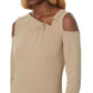 Sparkle Cold-Shoulder Top