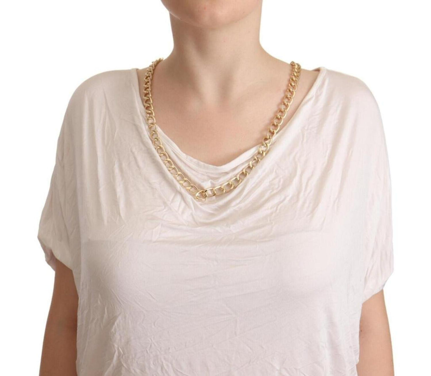 Guess By Marciano  Short Sleeves  Chain T-shirt Women's Top