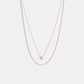 Coach Outlet Delicate Interlocking Layered Necklace