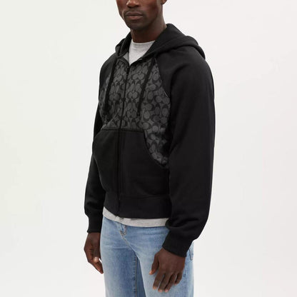Coach Outlet Signature Full Zip Hoodie