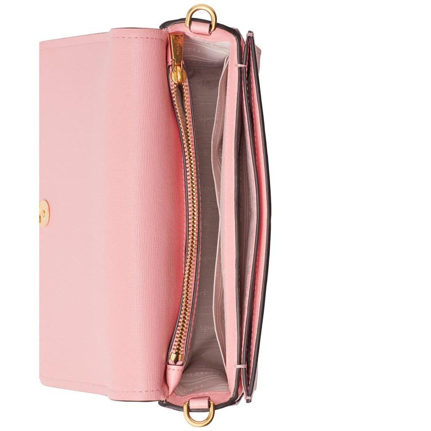 Morgan Saffiano Leather Flap Chain Wallet