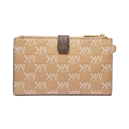 Jet Set Logo Double Zip Wristlet