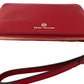 Michael Kors Jet Set Charm Pebbled Leather Top Zip Wristlet