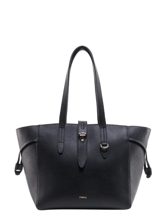Furla Net Logo Detailed Tote Bag