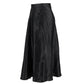 Max Mara Midi Skirt in Black Silk