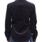 Armani Blue Stretch Button Down Shirt