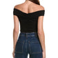 Michael Kors Collection Off The Shoulder Ruched Bodysuit