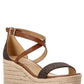 Michael Michael Kors Serena Logo Printed Wedge Sandals