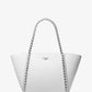 Westley Large Pebbled Leather Chain-Link Tote Bag