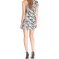 Paisley Velvet One Shoulder Mini