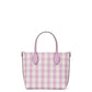Bleecker Gingham Printed Pvc Medium Crossbody Tote
