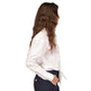 Women's Poplin Tie-Front Button-Down Cotton Shirt, Regular & Petite