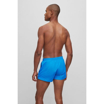 Quick-drying swim shorts with logo details