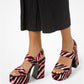 Blaire Zebra Calf Hair Platform Sandal