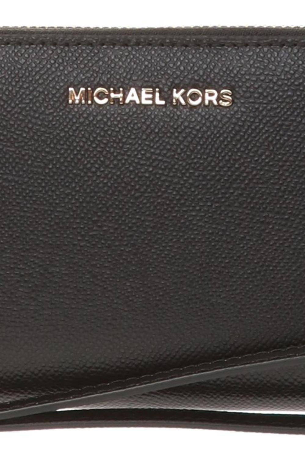 Michael Michael Kors Logo Plaque Zipped Large Smartphone Wallet