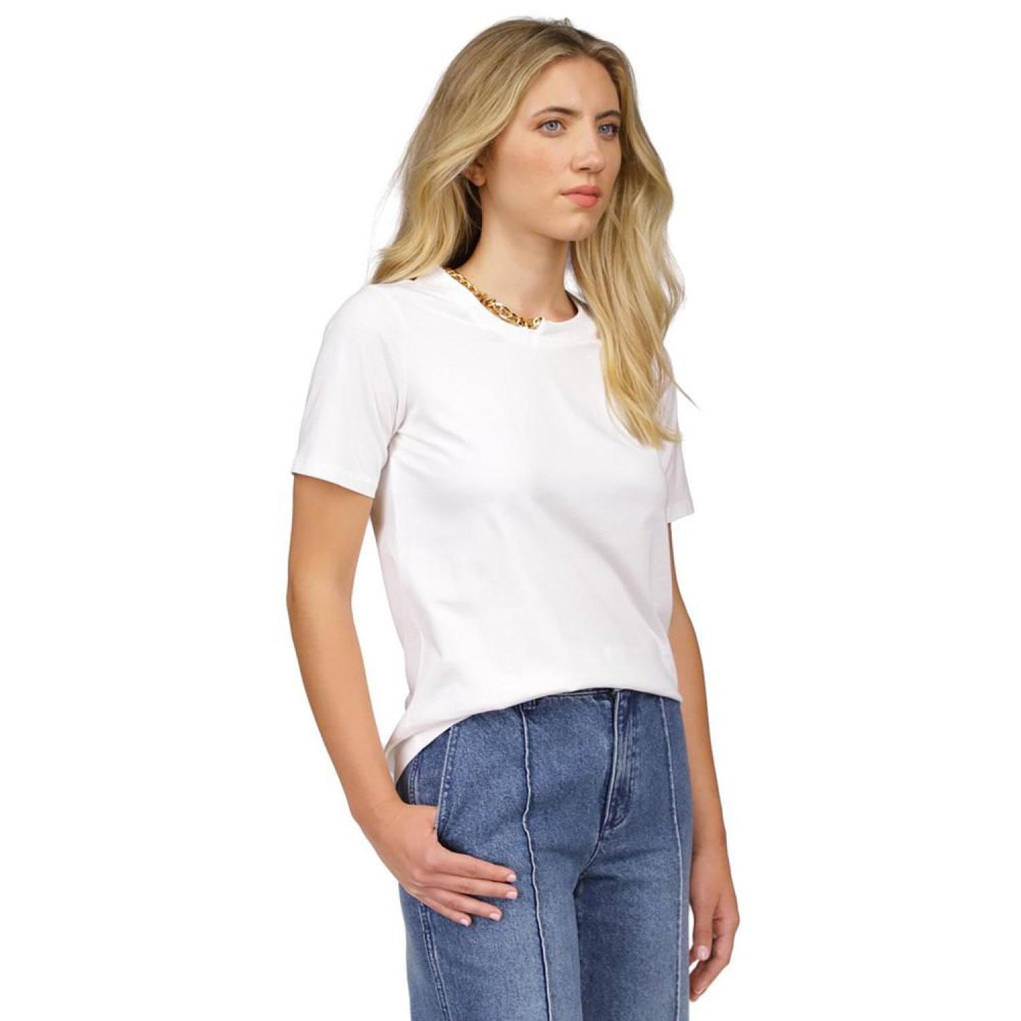MICHAEL Women's Chain-Neck Classic T-Shirt