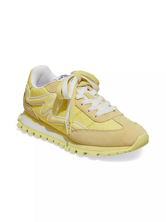 The Jogger Croc-Embossed Leather & Suede Sneakers