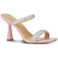 Clara Womens Embellished Open Toe Heels