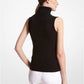 Cashmere Sleeveless Turtleneck