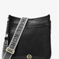 Luisa Large Pebbled Leather Messenger Bag